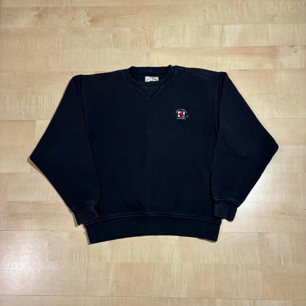 Cutter & Buck Golf Club of Indiana Sweatshirt Size M Navy Cotton